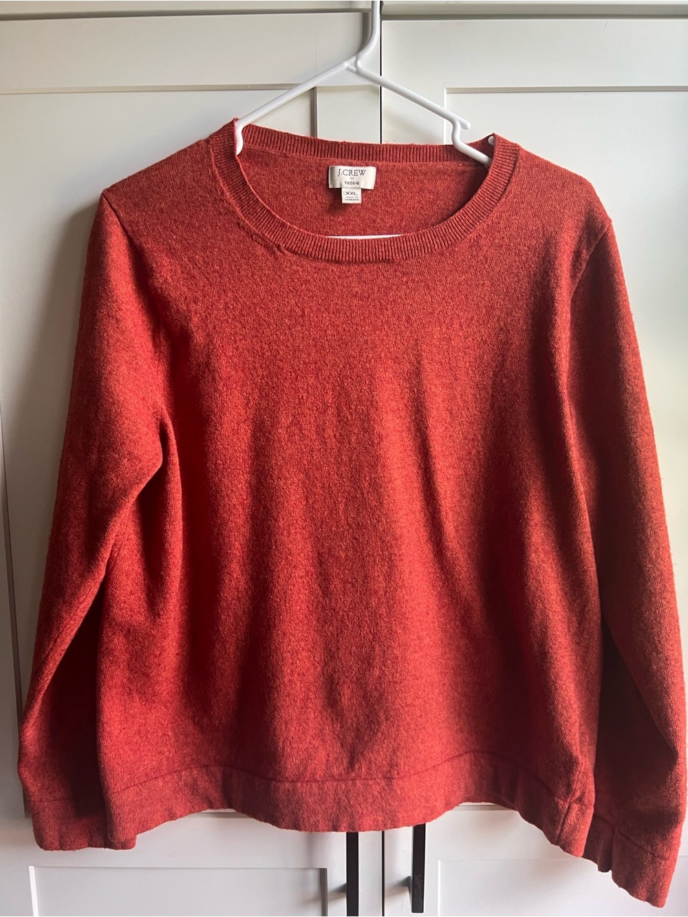 J. Crew Women's Scoop/Crewneck Sweater in Burnt Orange